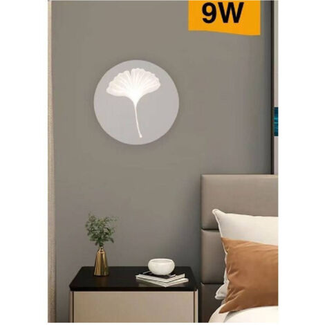 TRADE SHOP - Applique Moderno Led 9 W Parete Decorativa Con Fiore 3 Temperature Luce Aq29-b3c -