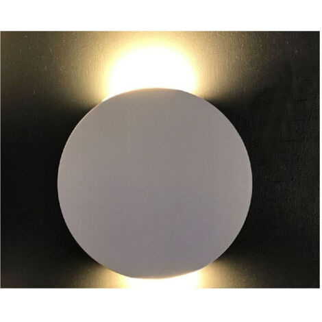 Trade Shop - Applique Slim Tonda Con Biemissione Luminosa 6w Luce 6500k 4000k 3000k Xc-9045 -