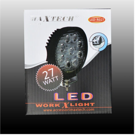 Trade Shop - ARBEIT 27 WATT LED BY FARO ROTONDO FÜR RICAMBIO AUTO MAXTECH LED-R027 -