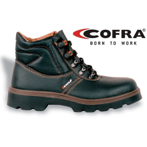 Trade Shop - ARBEITSSCHUHE POLNISCHEN LEDER SCHWARZ/SYNTHETISCH HIRSCH/APT FOLIE COFRA NEW PARIDE -    46