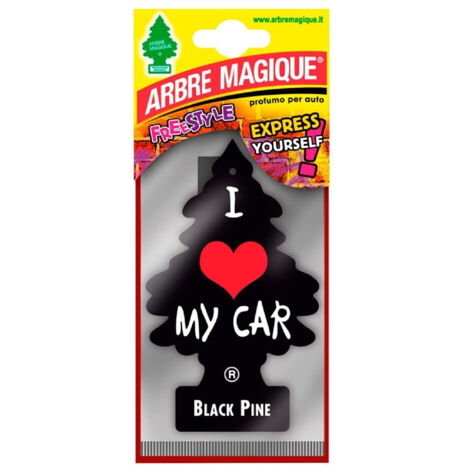 Trade Shop - ARBRE MAGIQUE MONO DEODORANTE AUTO PROFUM FRAGRANCE BLACK PINE -