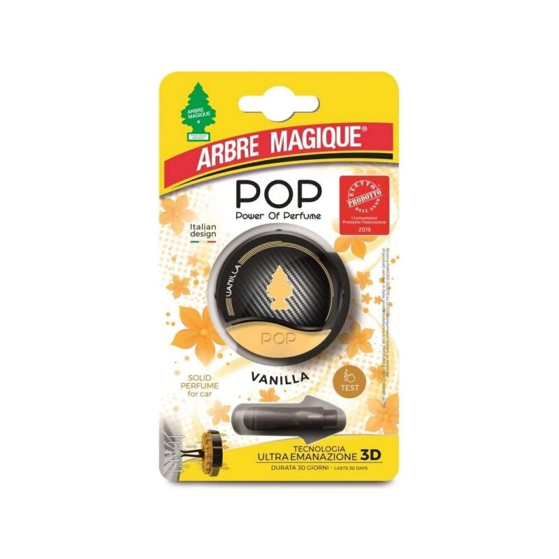 Image of Trade Shop - Arbre Magique Pop Profumatore Deodorante Per Auto Profumazione Vanilla Vaniglia