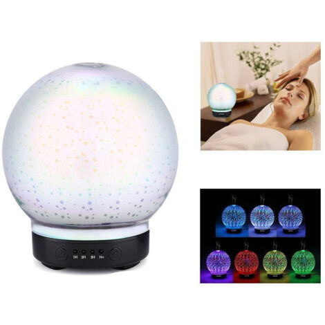 TRADE SHOP - Aromaterapia 7 Led 3d Umidificatore Diffusore Aromi Casa Ufficio Hytc002 -
