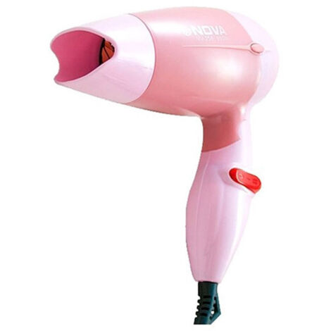 TRADE SHOP - Asciugacapelli Phone Nova Nv-258 850w 2 Velocita' E 3 Temperature Da Viaggio -