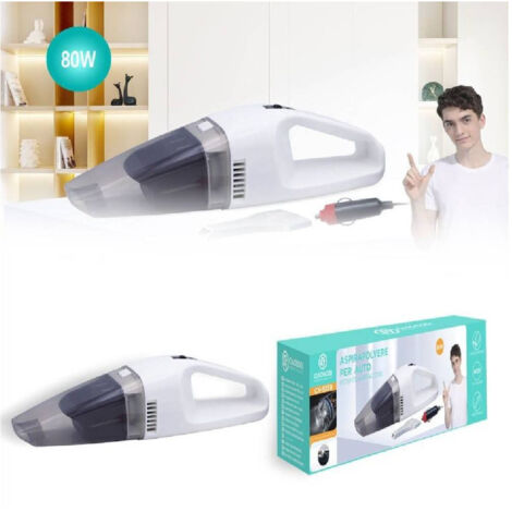 TRADE SHOP - Aspirapolvere Portatile Auto Camper Presa Accendisigari 12v 80w Accessori Cx-9359 -
