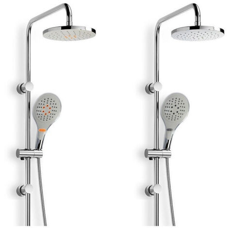 Trade Shop - ASTA SALISCENDS CROMATO COLONNA DOCCIA SOFFIONE FISSO DOCCETTA MIT SALISCENDS -
