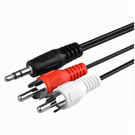 Trade Shop - AUDIO DA JACK 3.5MM A 2 RCA MASCHIO 1.5 METRS FÜR ACUSTICAL STRUMENT -