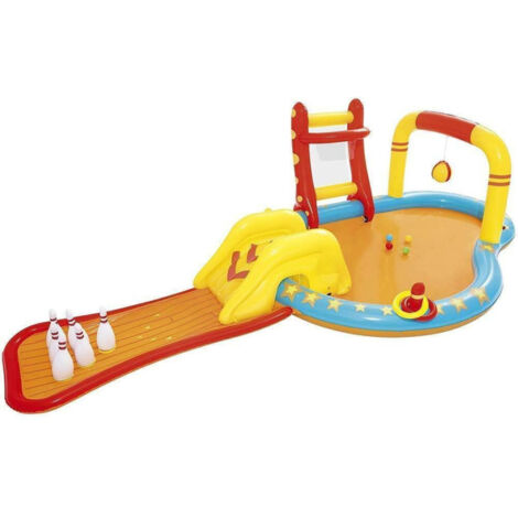 Trade Shop - AUFBLASBARES POOL-SPIELZENTRUM KLEINE CAMPINE KINDER 435X213X117CM SPORT 53068 -