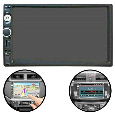 Trade Shop - Autoradio 7 "Zoll 2 DIN-Touchscreen Stereo Bluetooth AUX USB FM TF EC-7020 -