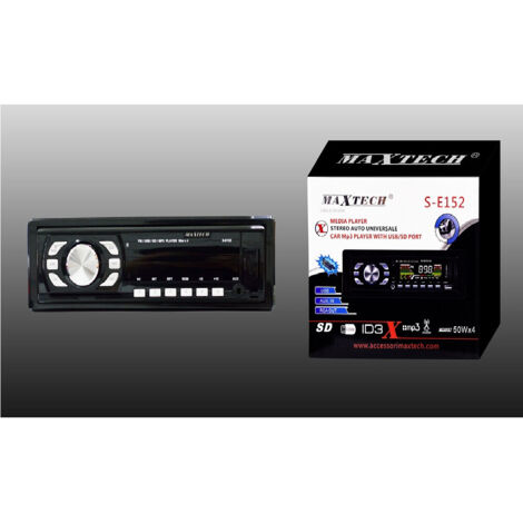 Trade Shop - Autoradio, Stereo, SD, USB, Eingang, MP3, AUX, Autoradio mit Frontblende, 50 W x 4 -