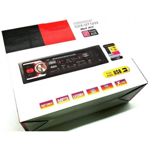 Trade Shop - AUTOSTEREO FM MP3 USB WMASD AUX CDX GT 1233 4 X 50W -