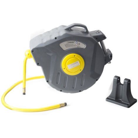 TRADE SHOP - Avvolgitubo Automatico Per Tubo 9.5x16 Aria Compressa 15 + 1 Metri Max 18 Bar -