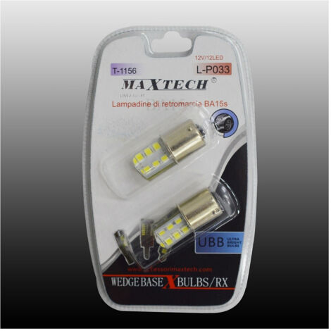 Trade Shop - BA15S 12V 12LED RÜCKFAHRLAMPEN ULTRAHELLE LAMPEN MAXTECH L-P033 -
