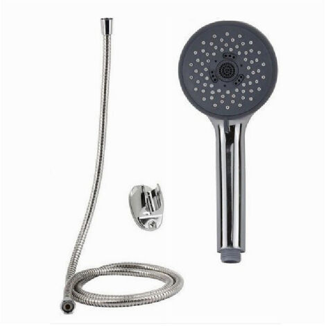 Trade Shop - BADEZIMMER-SET DUSCHKOPF RUND DUSCHKOPF MIT 1,8 MT KABELHALTERUNG 69092 -