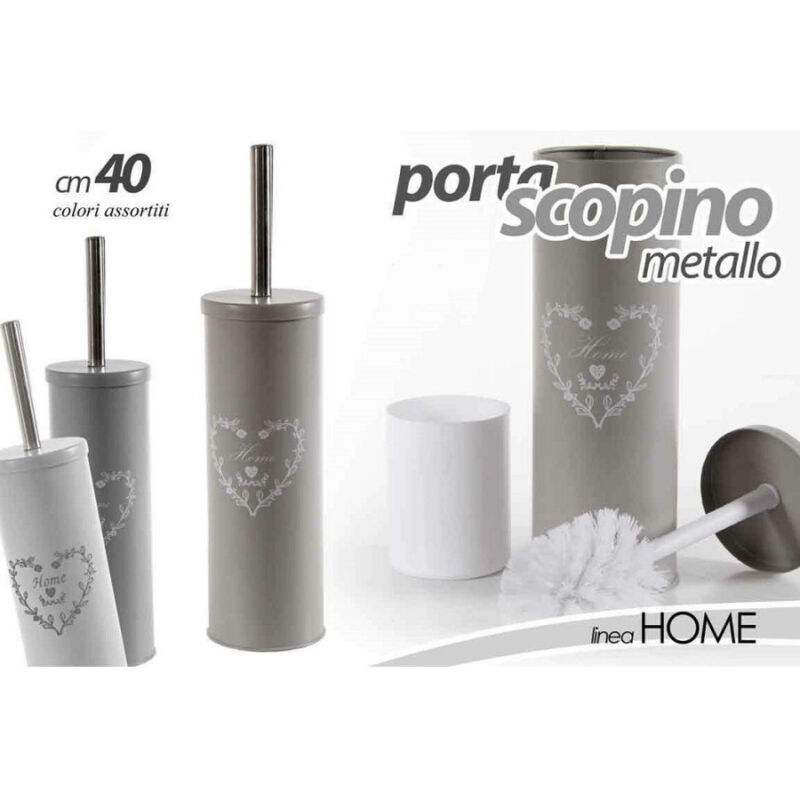 Trade Shop Traesio - Trade Shop - wc-bürstenhalter 40 cm metall wohndekoration herz verschiedene farben 748615 -
