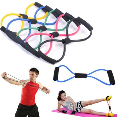 Set 5 pz elastici colorati per fitness 187493 bande resistenza per  allenamento