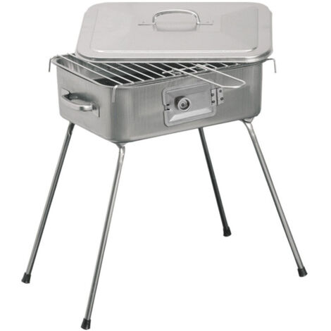Trade Shop - Barbacoa Con Parrilla De Carbón Brasero De Carbón Plegable Pies -