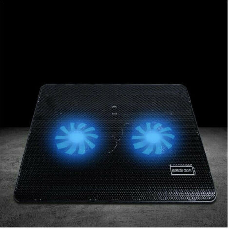 TRADE SHOP - Base Supporto Raffreddamento Dissipatore Per Notebook Pc 2 Ventole Usb S2 -