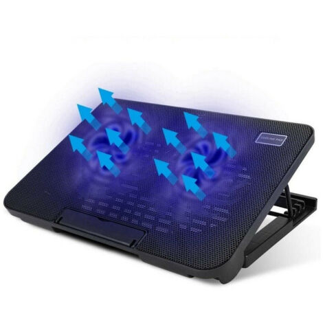 TRADE SHOP - Base Supporto Raffreddamento Per Notebook Pc Portatile Ventole 2 Usb 17'' N99 -