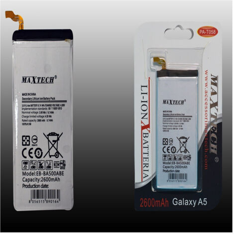Trade Shop - Batteria Compatibile Per Samsung Galaxy A5 Maxtech A Litio 2600mah Pa-t058 -