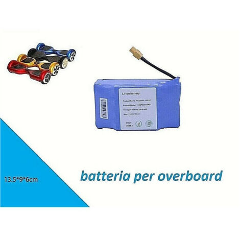 Trade Shop - Batteria Ricaricabile Ricambio Per Smart Balance Hoverboard 36 Volt 4000 Mah -
