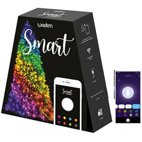 Trade Shop - BAUMLICHTER FERNBEDIENUNG ÜBER WIFI APP SMART 180 RGB LED -