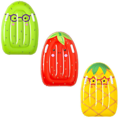 Trade Shop - BESTWAY Schwimmbrett Kiwi Erdbeere Ananas aufblasbare Matratze Kinderbrett -