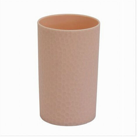 TRADE SHOP - Bicchiere Porta Spazzolini Da Denti Colore Rosa Accessori Arredo Bagno 79783 -