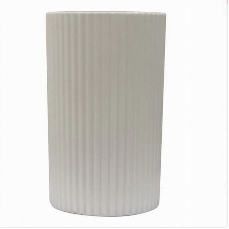 Trade Shop - BICCHIERE PORTASPAZOLINI COLOR BIANCO RIGATO ACCESSORIEN FÜR ARRED BAGNO 79163 -