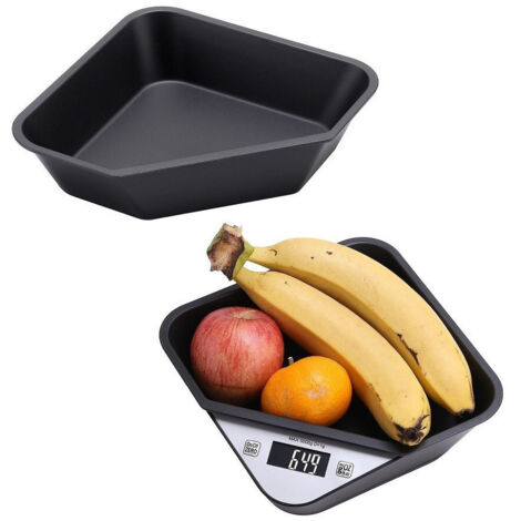 TRADE SHOP - Bilancia Cucina Digitale Precisione Max 5kg Display Retroilluminato Contenitore Removibile -