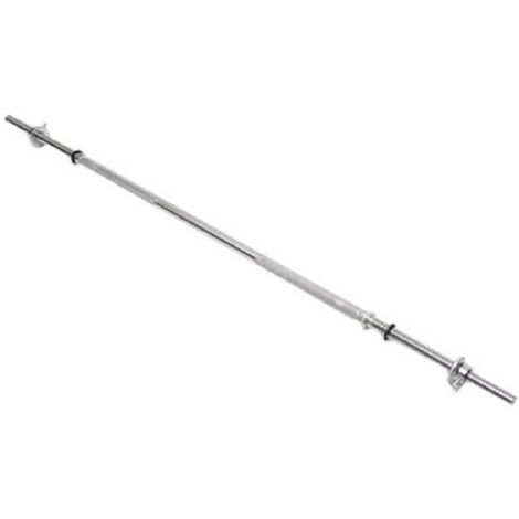 Trade Shop - Bilanciere Barra Asta Da 1,5 Mt Palestra Con Anelli Bloccaggio Sollevamento Pesi