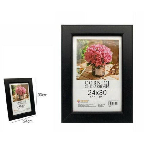 Trade Shop - BILDERRAHMEN FOTOHALTER FOTOGRAFIE GEMÄLDE LEINWÄNDE POSTER 24X30CM SCHWARZ 68655 -
