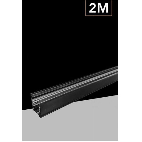 Trade Shop - BINARIO TRIFASE BIANCO NERO DA 2 METRI SYSTEM FARETTO GF016-2M -      Schwarz