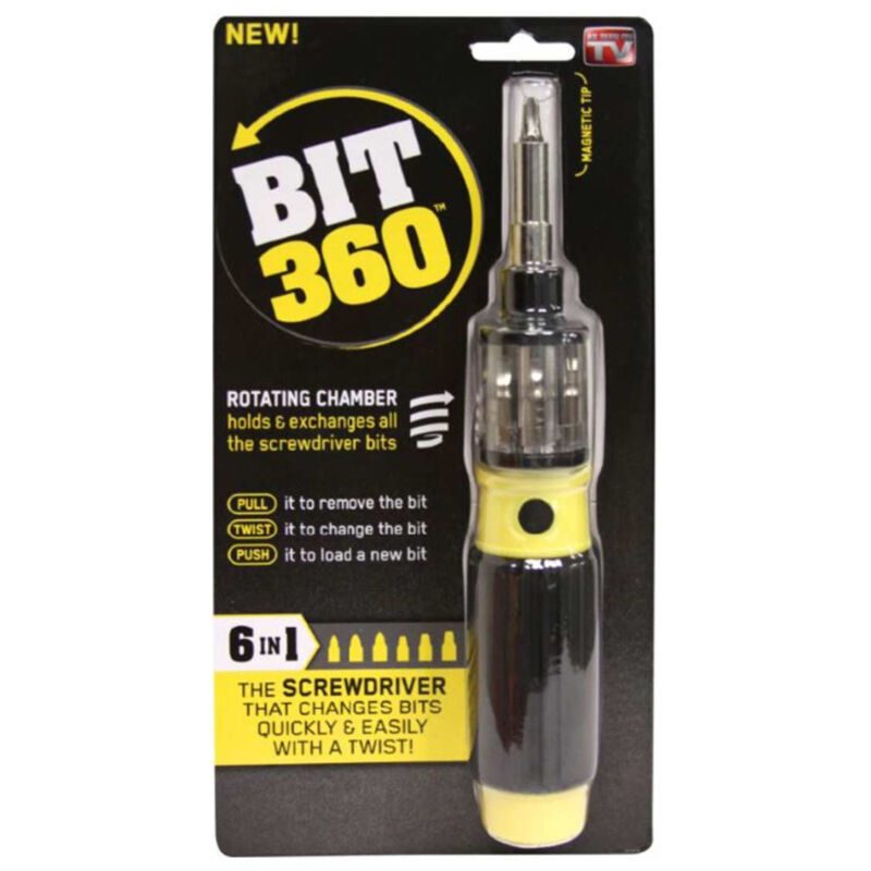 Image of Trade Shop - bit 360 cacciavite 6 in 1 twist bit purchaus magnetische arbeit kit -