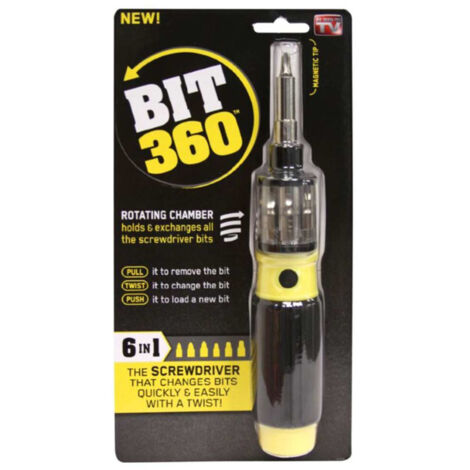 Trade Shop - BIT 360 CACCIAVITE 6 IN 1 TWIST BIT PURCHAUS MAGNETISCHE ARBEIT KIT -