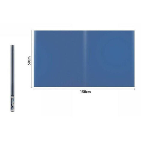 Trade Shop - Blaue 150 x 50 cm selbstklebende Fensterfolienrolle 70871 -