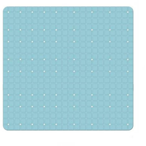 Trade Shop - BLAUE RUTSCHFESTE PVC-MATTE FÜR BADEWANNE DUSCHMATTE 52X52 CM 79766 -