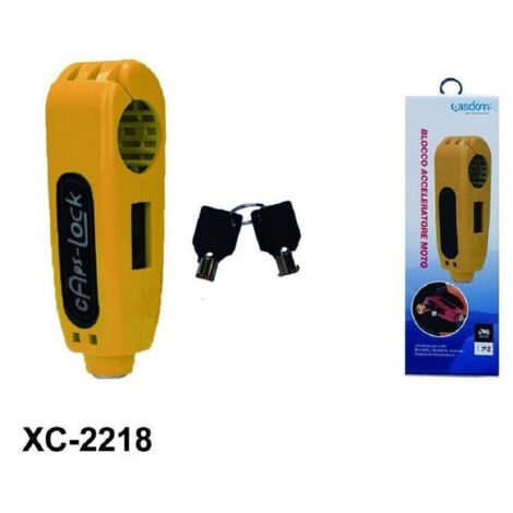 TRADE SHOP - Blocco Blocca Acceleratore Antifurto Lucchetto Di Sicurezza Moto Freno Xc-2218 -