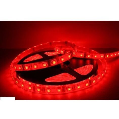 TRADE SHOP - Bobina Striscia Led 5050 Flessibile 5 Mt Adesiva Luce Interno Esterno Ip65 Strip - -Bianco Caldo      -