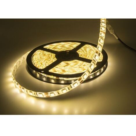 TRADE SHOP - Bobina Striscia Strip Led 5050 Flessibile 5mt Adesiva Luce Interno Esterno Ip65 - -RGB      -