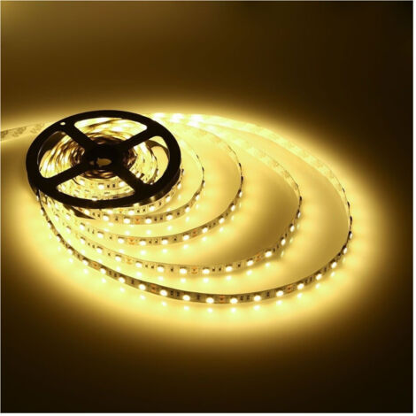Trade Shop - Bobina Striscia Strip Led 5050 Flessible 5m Light Internal External Ip65 -
