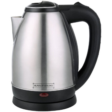 TRADE SHOP - Bollitore Elettrico In Acciaio Inox 1,8lt 2200w Acqua Calda Bollilatte Silver -