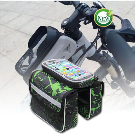 Trade Shop - Bolsa De Bicicleta Por Teléfono Con Bicicleta Delantera De La Pantalla Táctil Zx-9426 -