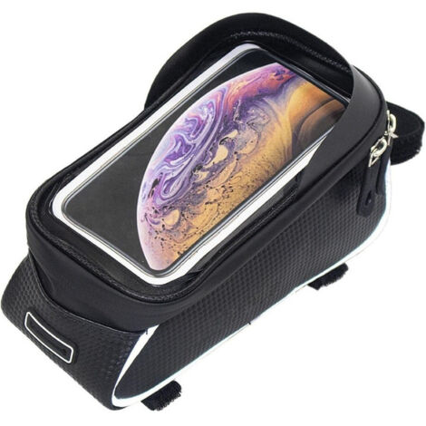 Trade Shop - Bolso Del Manillar Del Marco Delantero Para Bicicletas De Bicicleta De Montaña 20,5x8,2x8,2x10,3x3cm -