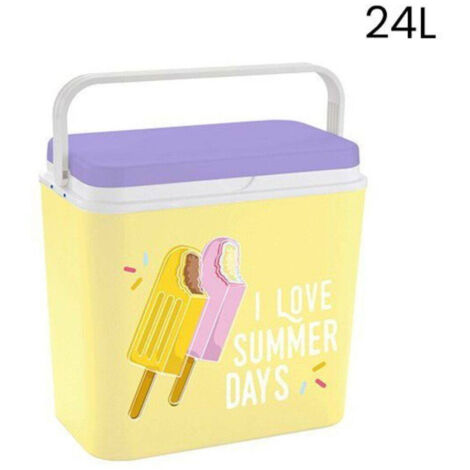 Trade Shop - Bolso Térmico De Nevera Portátil Helado De Fantasía 24l Camping De Playa De Verano -