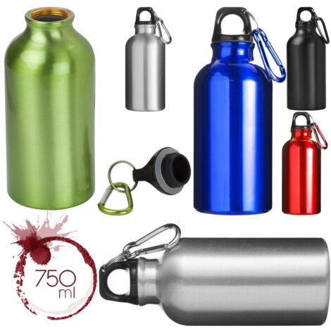Trade Shop - BORRACCIA BOTTIGLIA ALLUMINIUM 750ML SPORT WORK SHOW MIT MOSCHETTONE -