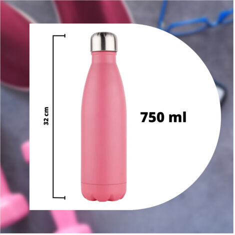 Trade Shop - BORRACCIA SPORTIVA 750 ML ACCIAIO INOX DOPPY, UM SIE FÜR DISPORT -
