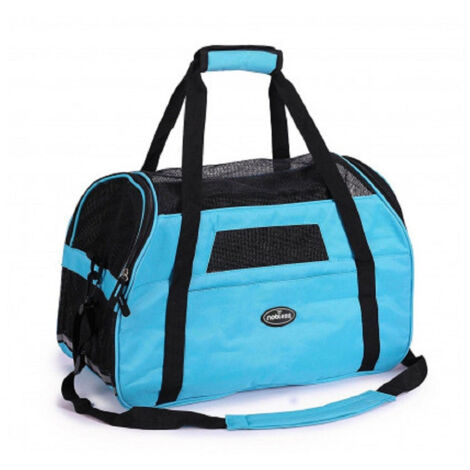 Trade Shop - BORSA TRANSPORTINO ANIMALI NOBLEZA MIT ARIAS PREIS 42 X 20 X 29 CM TAGLIA M -      Himmelblau