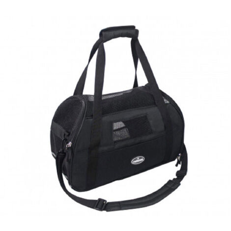 Trade Shop - Borsa Trasportino Animali Nobleza Con Prese D'aria 42 X 20 X 29 Cm Taglia M -      Negro
