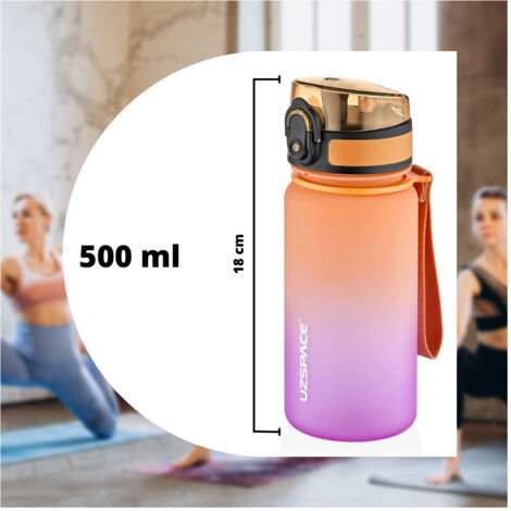 Trade Shop - Botella De Agua Deportiva De 500 Ml Con Enjambre De Salarios Para La Escuela De Camping Deportiva -